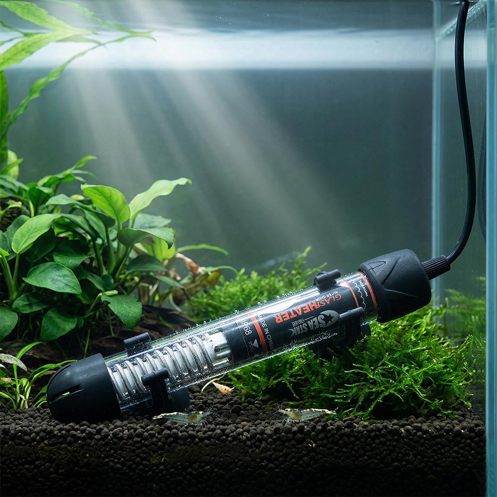 Aquarium Heater Submersible - Adjustable Temperature Thermostat Heater Rod Glass