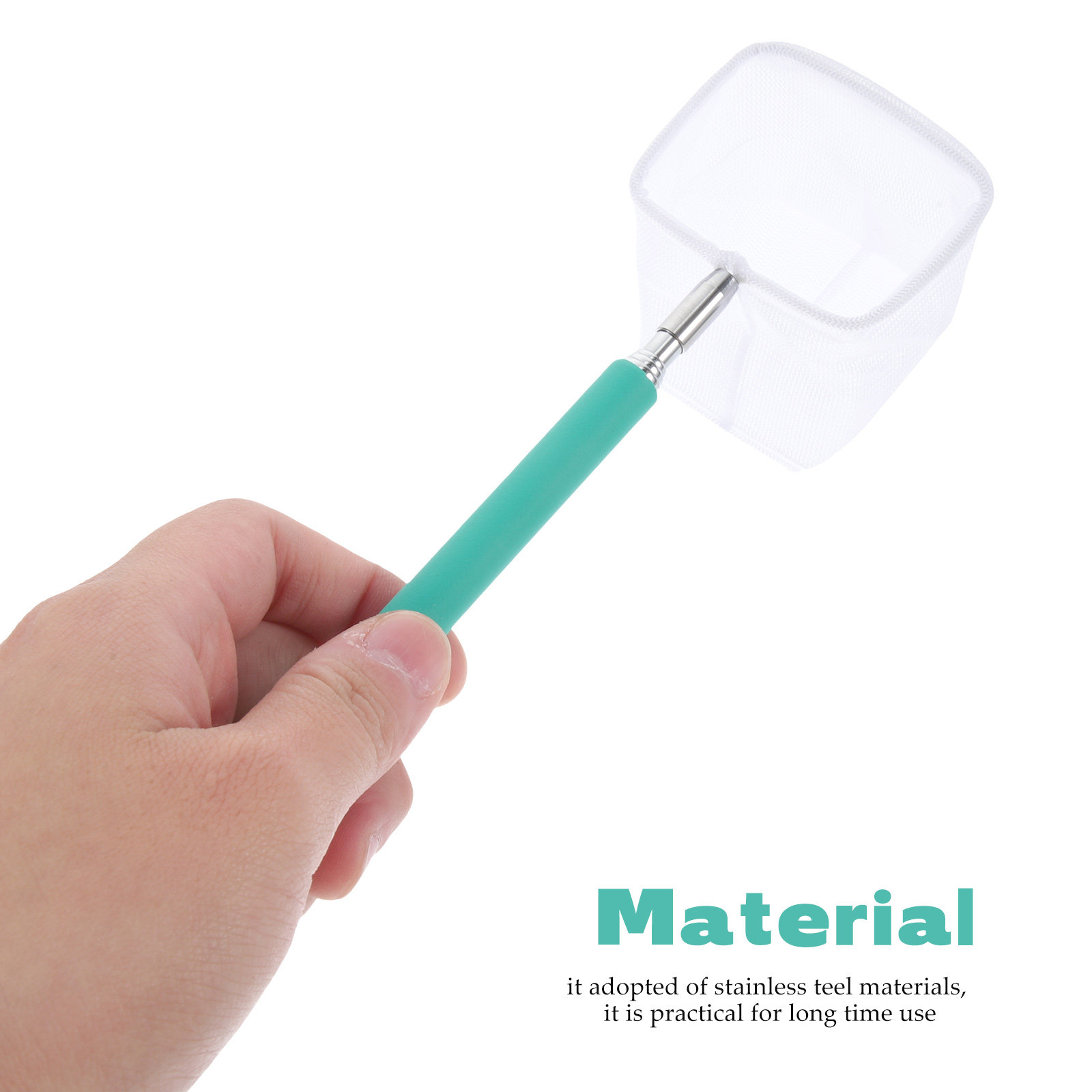 Aquarium Fishland - Unbreakable Telescopic Fishing Net Stainless Steel