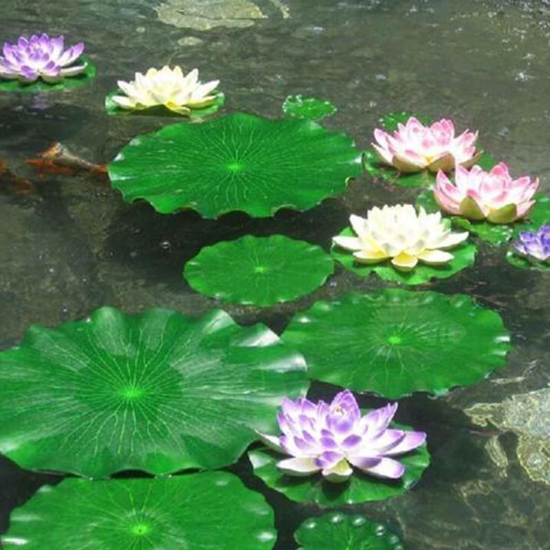 Aquarium Fish In Pond - 2026 Artificial Water Lily Lotus Leaf