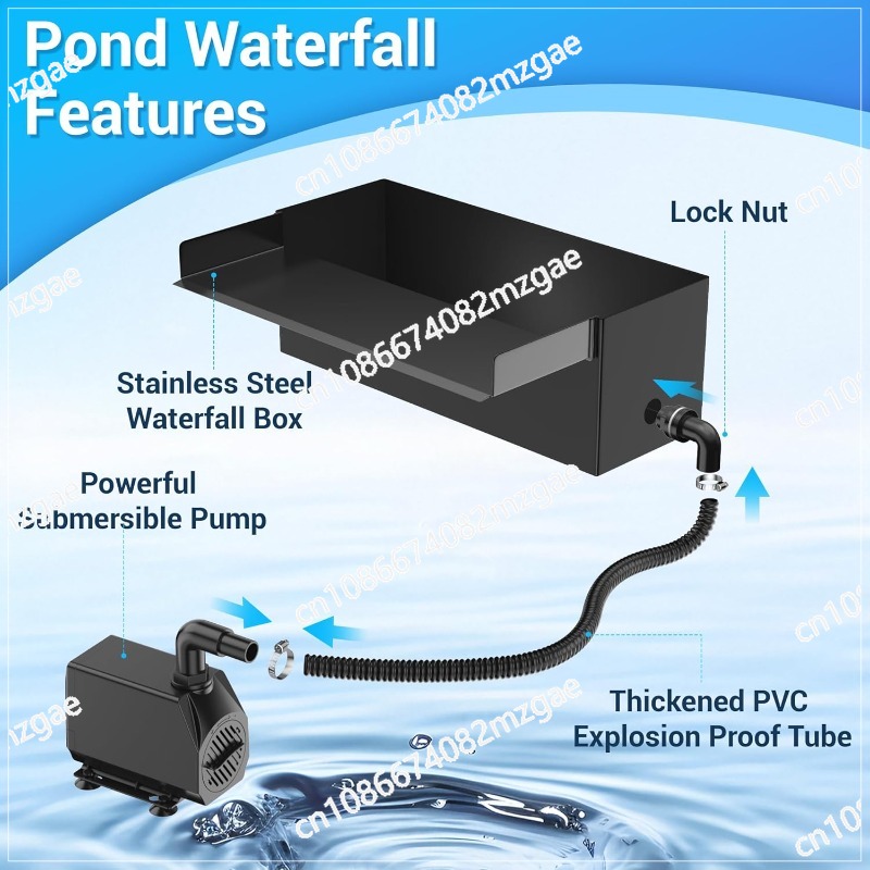Aquarium Fish In Pond - 304 Stainless Steel Pond Bellows Waterfall