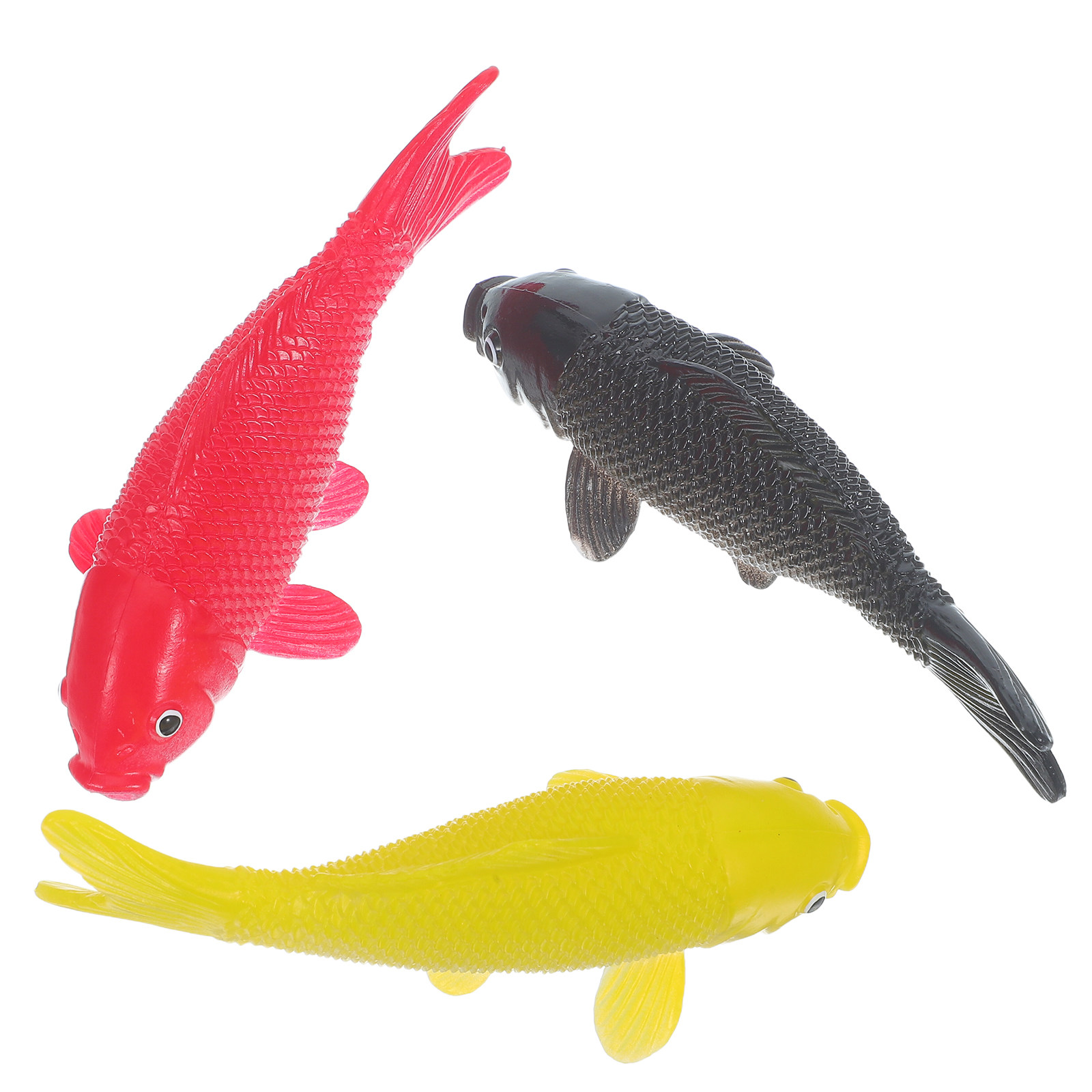 Aquarium Fish In Pond - 3pcs Fish Crafts Toys Realistic Plastic
