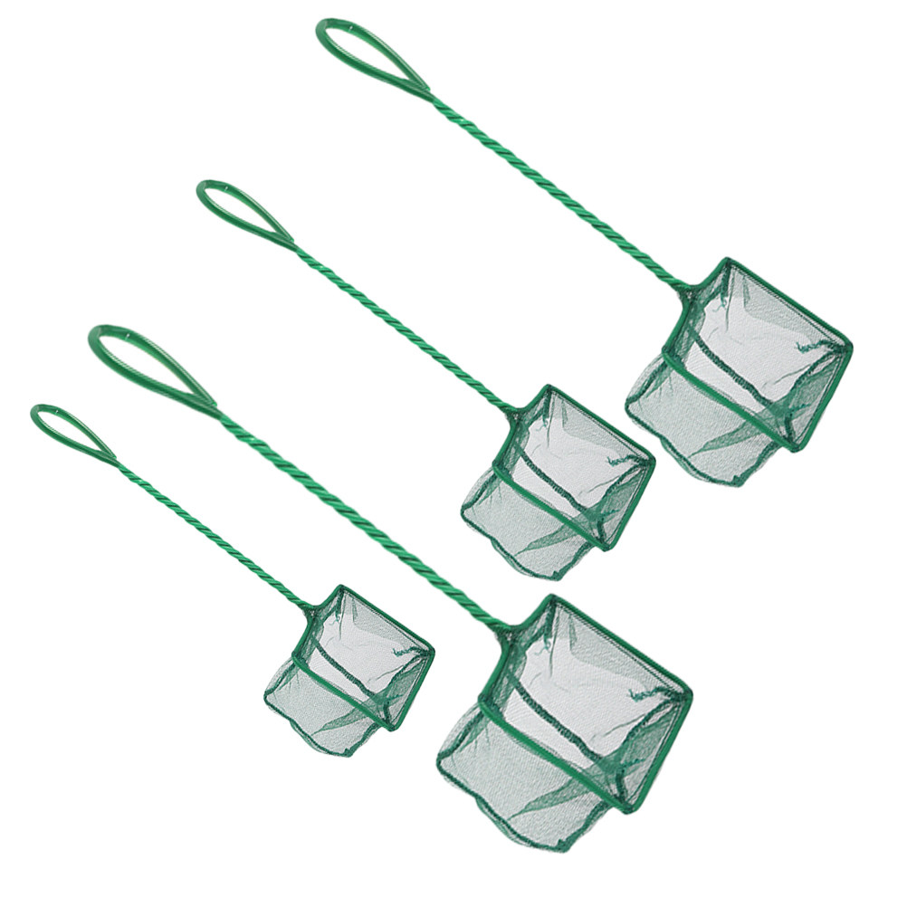 Aquarium Fishland - 4Pcs Compact Fishing Dip Net for
