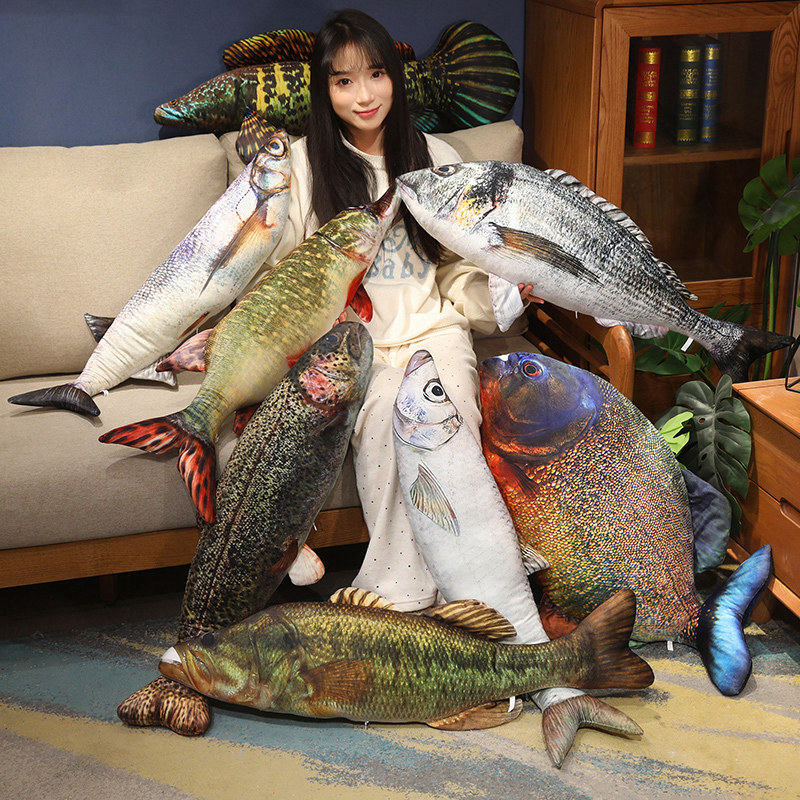 Aquarium Fish Rainbow - New Realistic Sea Fish Piranha Plush