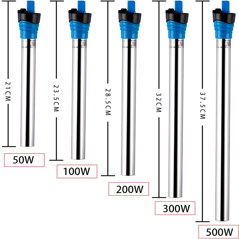 Aquarium Heater Submersible - 50W/100W/200W/300W/500W Submersible Aquarium Heater Fish Tank