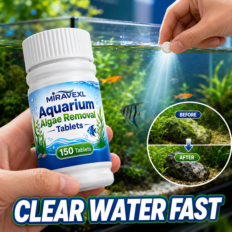 Cleaner Fish Aquarium - MIRAVEXL 150 Aquarium Algae Removal Tablets,