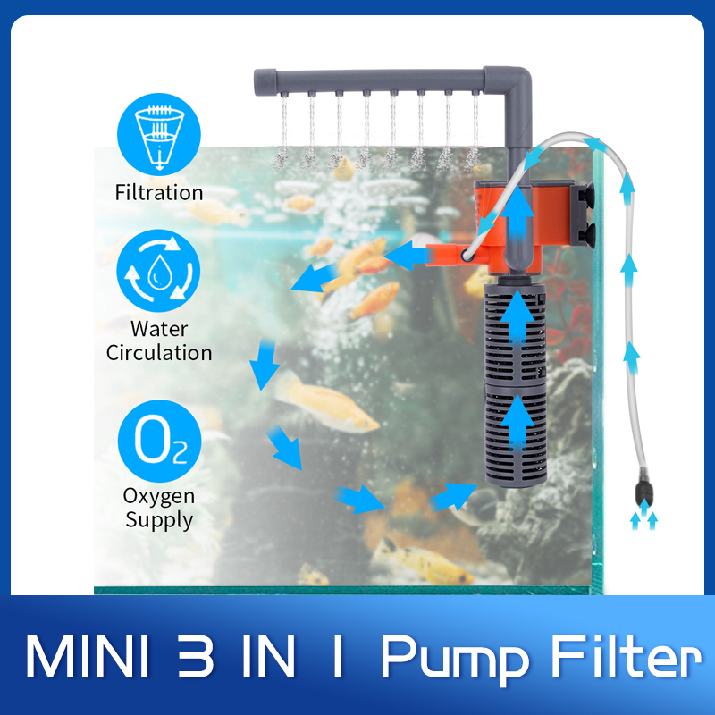 Aquarium Xl - Xilong XL-666/777A Mini Pumping Oxygen Filter