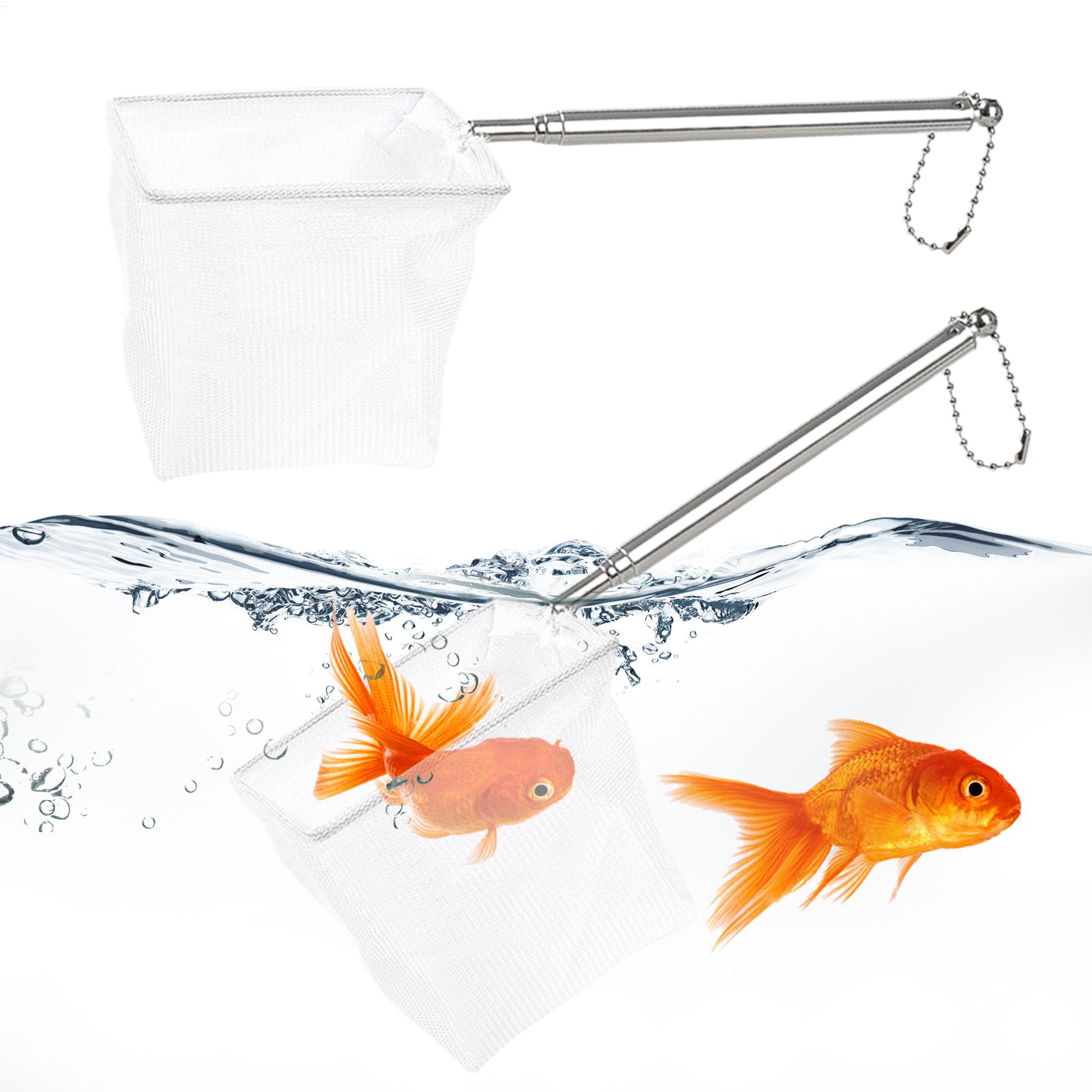 Aquarium Fishland - 2pcs Small Fish Net Telescopic Handle