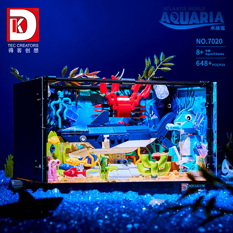 648PCS Shark Ecosystem Tank Bu - Aquarium Fish Lego review and price