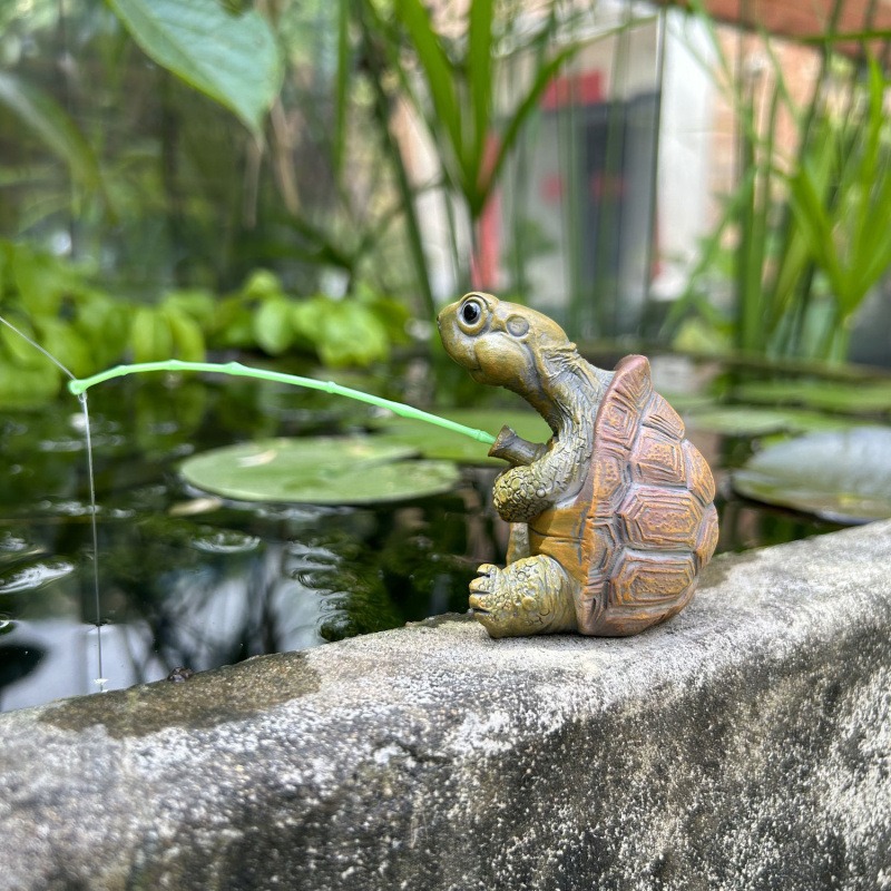 Turtle fishing fish tank aquar - Aquarium Fish In Pond review and price