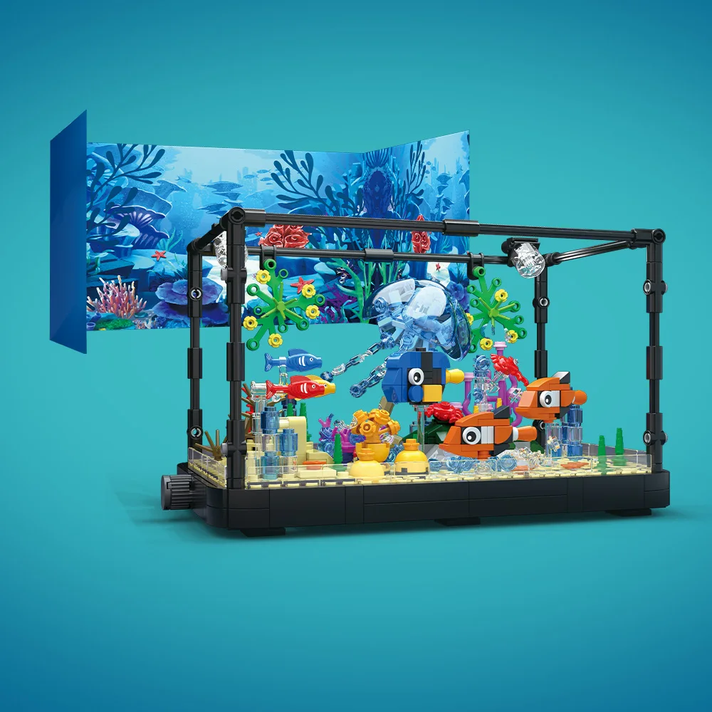 Fish Tank Building Block Set w - Aquarium Fish Lego review and price
